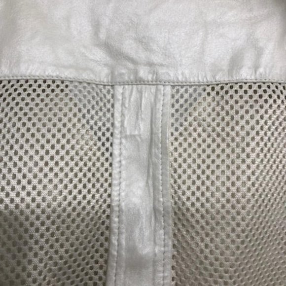 RARE VINTAGE DIRK BIKKEMBERGS WHITE LEATHER VEST SIZE 54 MADE IN ITALY - Picture 6 of 8